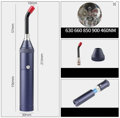 Portable 3-in-1 Red Light & Infrared Lip & Oral Pain Relief Wand